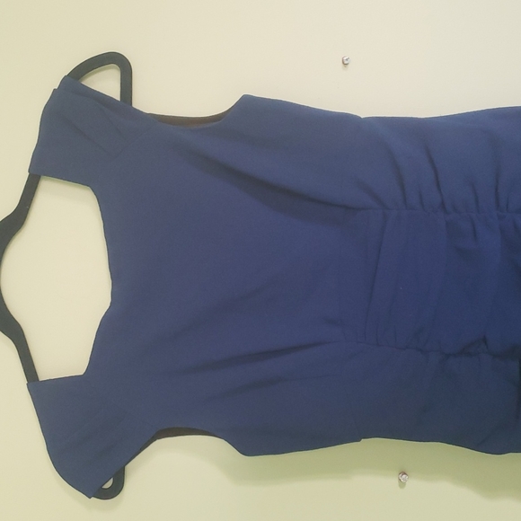 Nanette Lepore Blue Ruched Mini Dress - Picture 5 of 6
